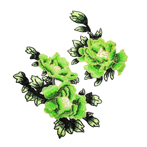 Large Floral Iron Sew On Patch Badge Embroidery flower, rose Applique Motif DIY - Picture 43 of 52