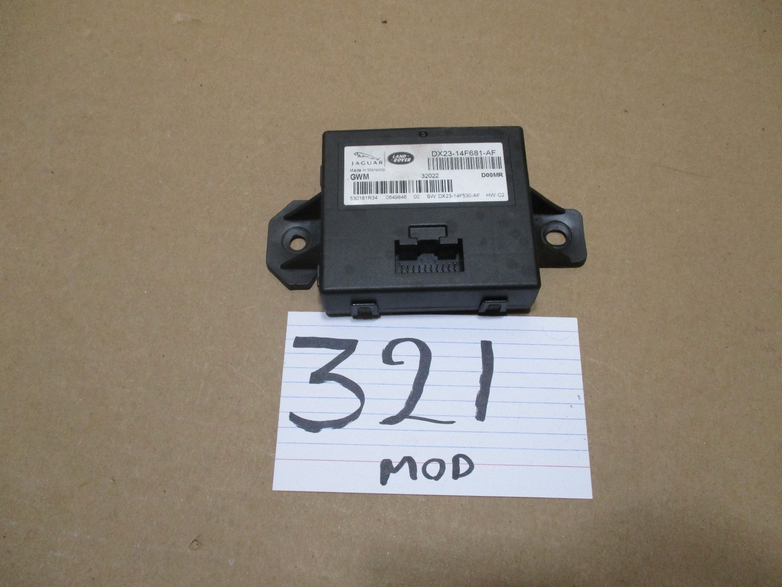 2015 Land Rover Range Rover Captive Consumption Control Module Computer#321-MOD 