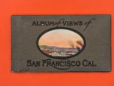 Vintage Circa 1908 Album Of Views San Francisco  20 Postcards