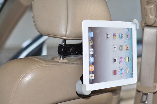 HEADREST iPAD TABLET MOUNT UNIVERSAL SIZE WITH EXTRA WINDSCREEN SUCTION MOUNT - Picture 5 of 10