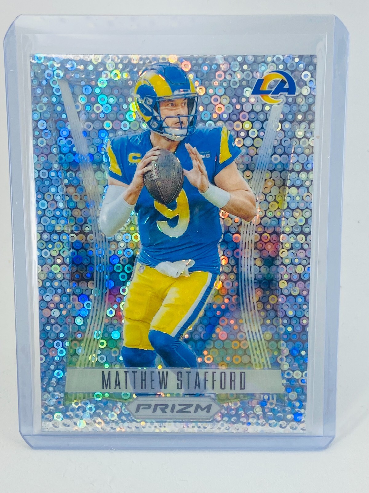 2023 Panini Prizm Matthew Stafford Prizm Flashback No Huddle Silver #PF-7