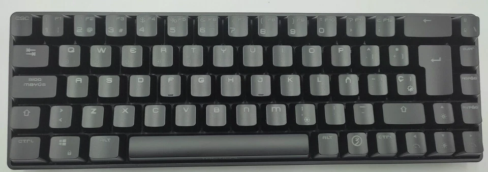 Bluetooth Tastatur Ozone Tactical Mini Mechanisch RGB USB Schalter Schwarz Spain - Bild 3 von 4