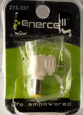 3 x Enercell - "Adaptaplug" Adapter Plug Type D - White