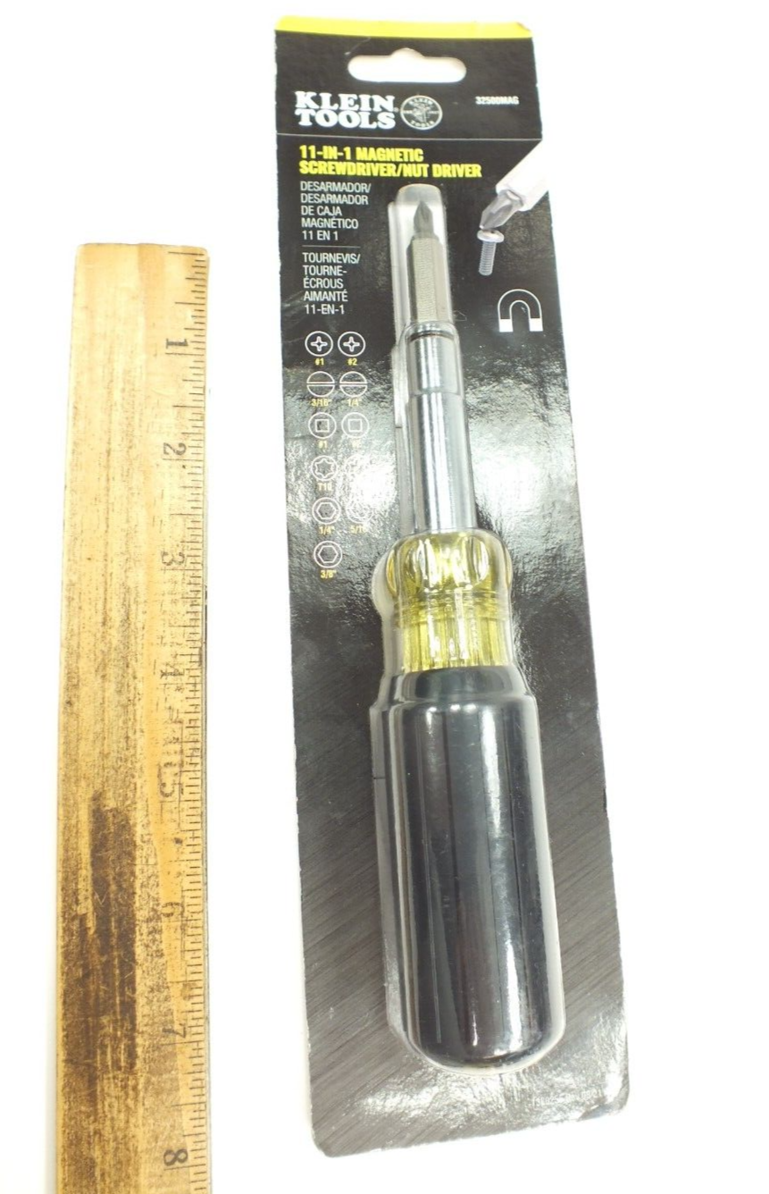 NEW KLEIN TOOLS 11IN1 SCREWDRIVER / NUT DRIVER 32500MAG eBay