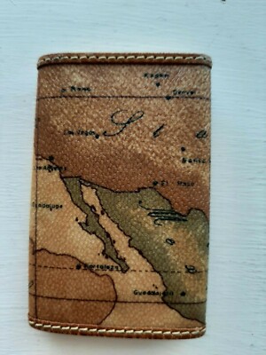 ALVIERO MARTINI 1° CLASSE Wallet Key Case Geo 6 hooks Holder World
