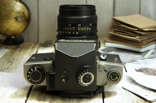 KIEV-60 TTL MEDIUM Format camera 6x6 Soviet camera + lens VOLNA-3 - Picture 11 of 18
