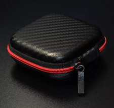 Portable Pocket Size Wireless Earbud Accessory Zippered Storage Case Jewelry Pil