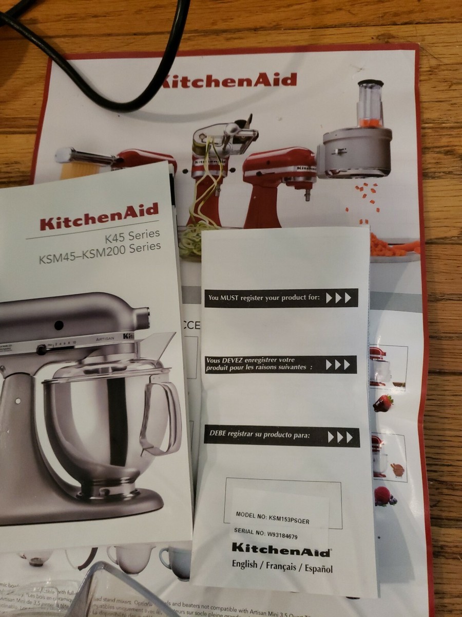 KitchenAid Artisan 5 Qt. 10-Speed Stand Mixer KSM153PSQER - NEW | eBay