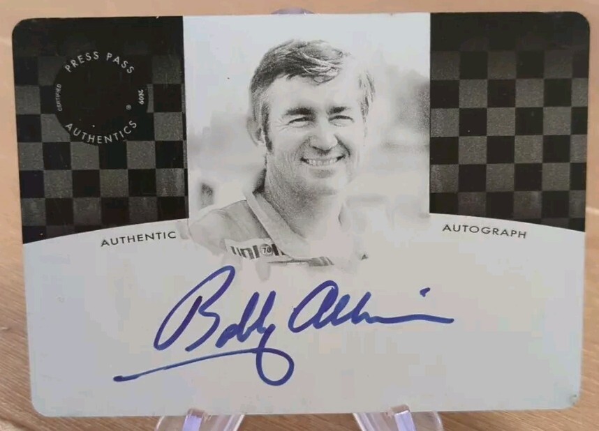 Bobby Allison 2009 Press Pass Legends Black Printing Plate Auto 1/1 
