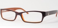UNITED COLORS OF BENETTON BE010 06 Burgundy Caramel EYEGLASSES 52-16-130 NOTES 
