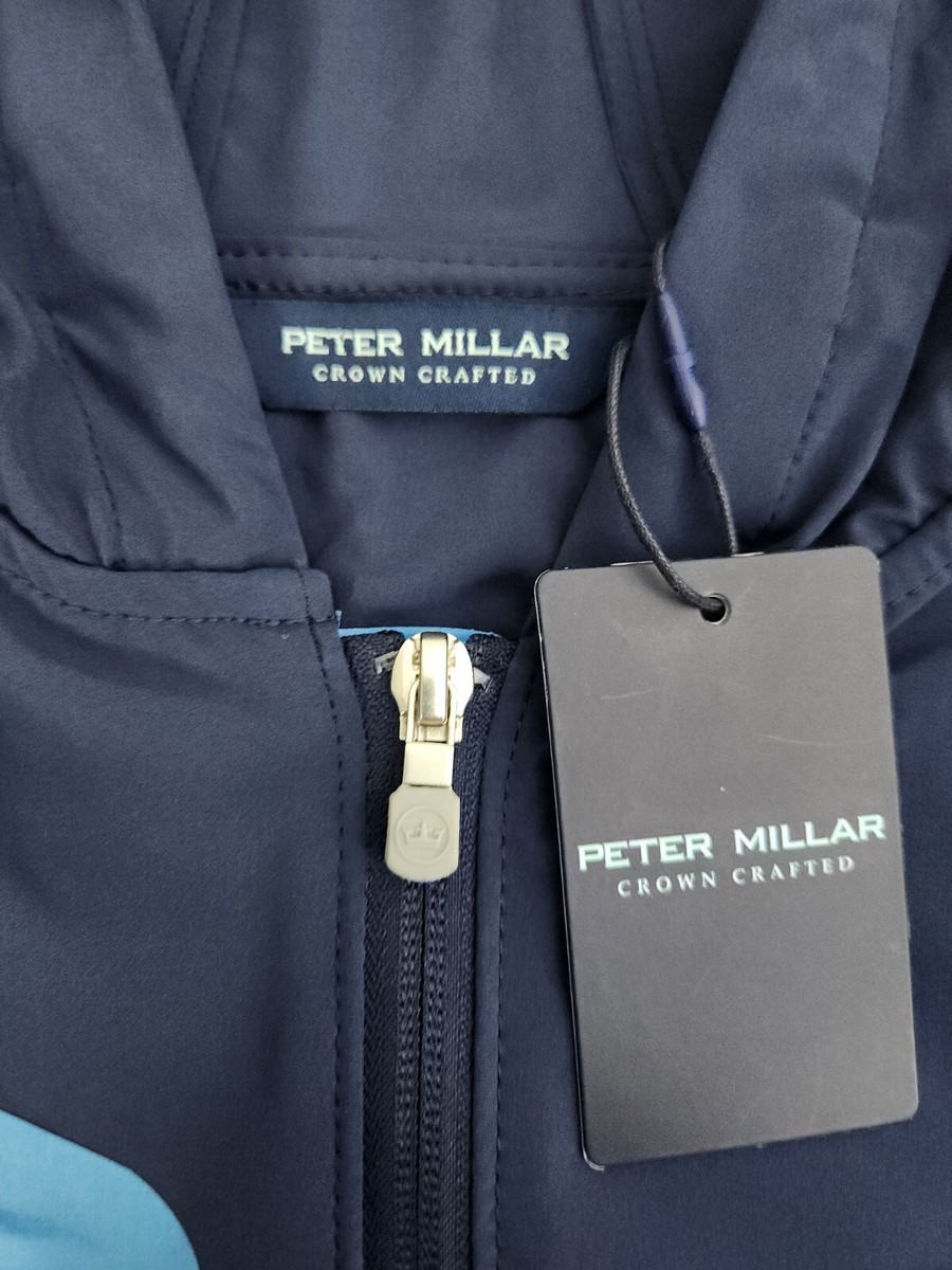 Pull Demi-zip Peter Millar - Bleu Tahoe - Taille L - Neuf Avec étiquette - Performance Golf