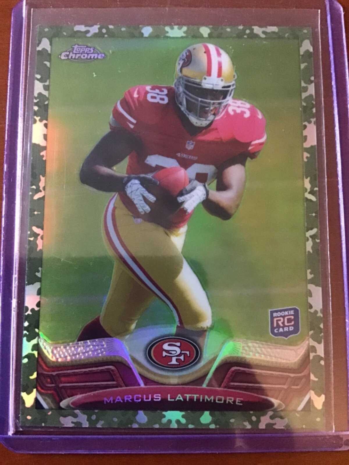 Marcus Lattimore Topps Chrome #170 Camo Refractor