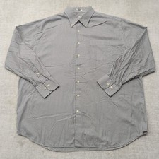 Peter Millar Dress Shirt Mens 2XL XXL Crown Soft Silk Blend Gingham Plaid Pocket