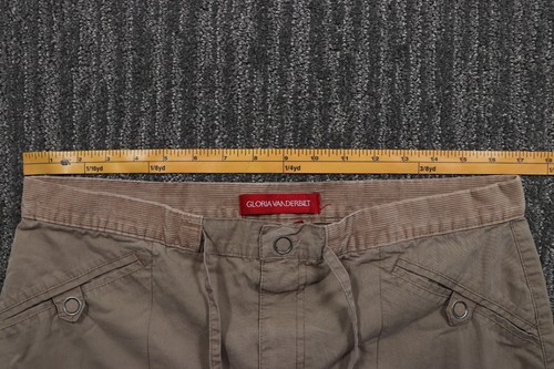 Gloria Vanderbilt Design Cargo Pants Straight Leg Lightweight Basic Women's 34 - Picture 8 of 15