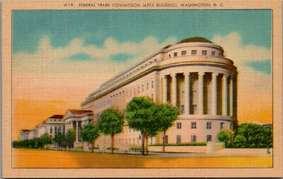 Vintage Federal Trade Commission Apex Building  Washington DC Postcard D414