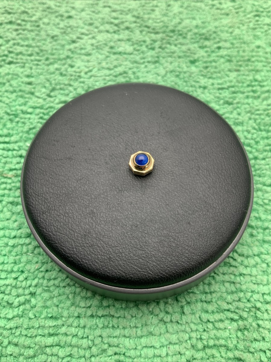 Cartier Crown Gold With Blue Stone, 8 Sides, 5.70mm, T.10, WP-5111
