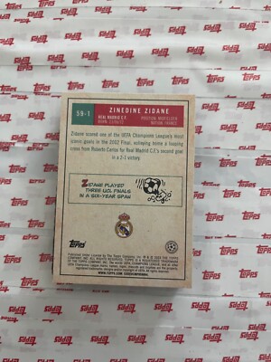 Zinedine Zidane 2022-23 Topps UEFA Club Competitions 1959 Set 59-1