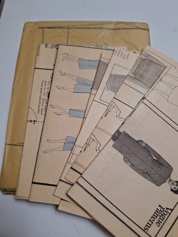 Vogue 2098 Dress Blouse Skirt Vest Sewing Pattern Ladies 16 UC VTG Straight Easy - Image 3 of 4