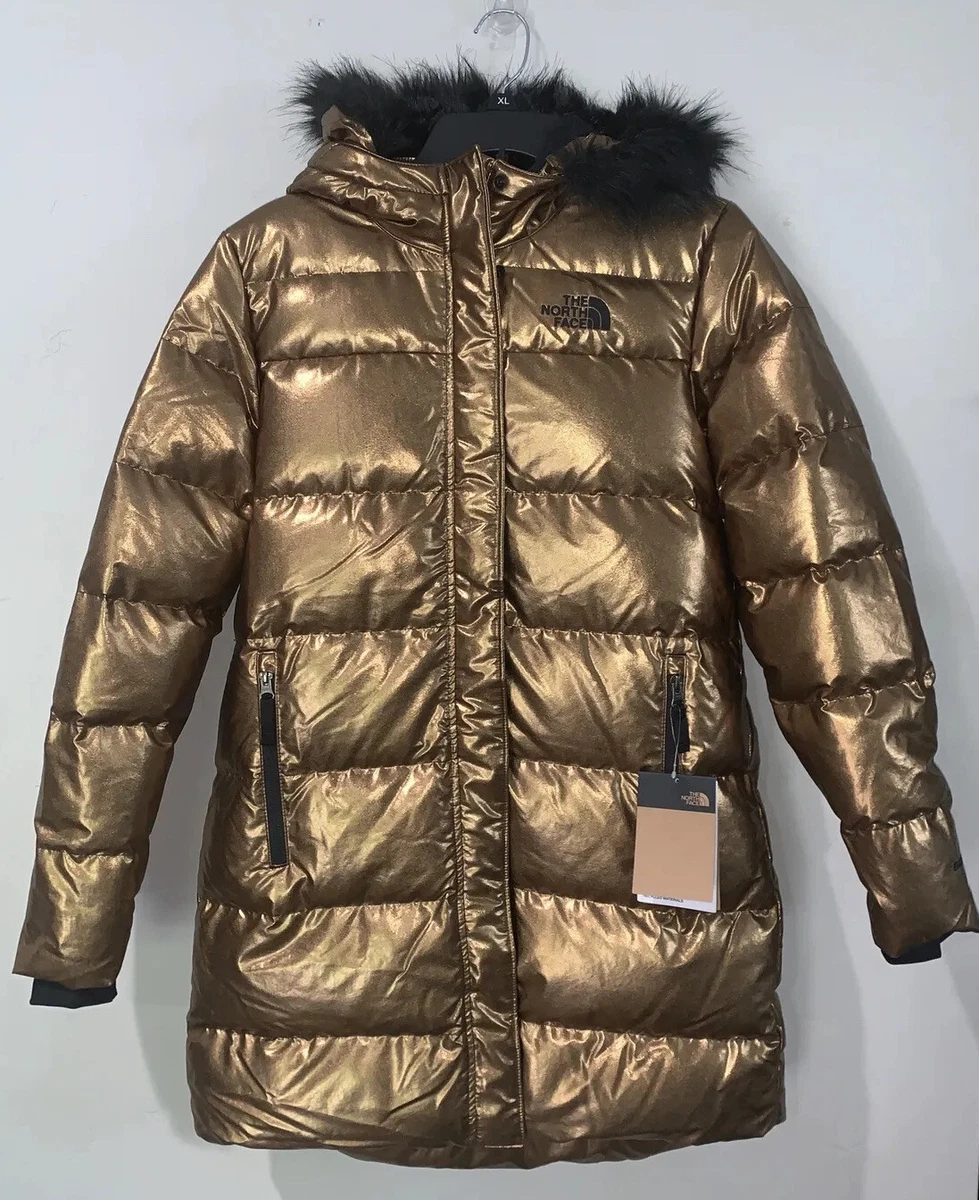 The north face gold cheap coat