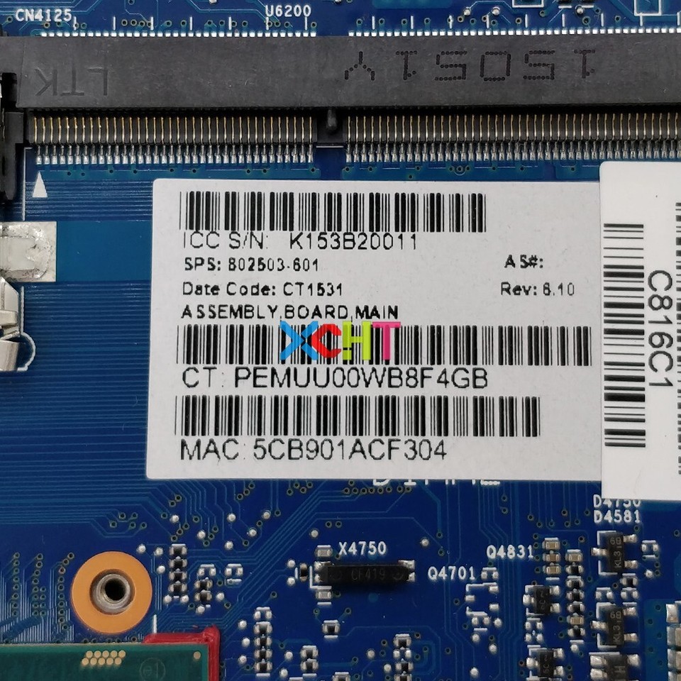 For HP Elitebook 830 G7 840 G7 Motherboard I7-10510U CPU M08558-601 M08558- 001
