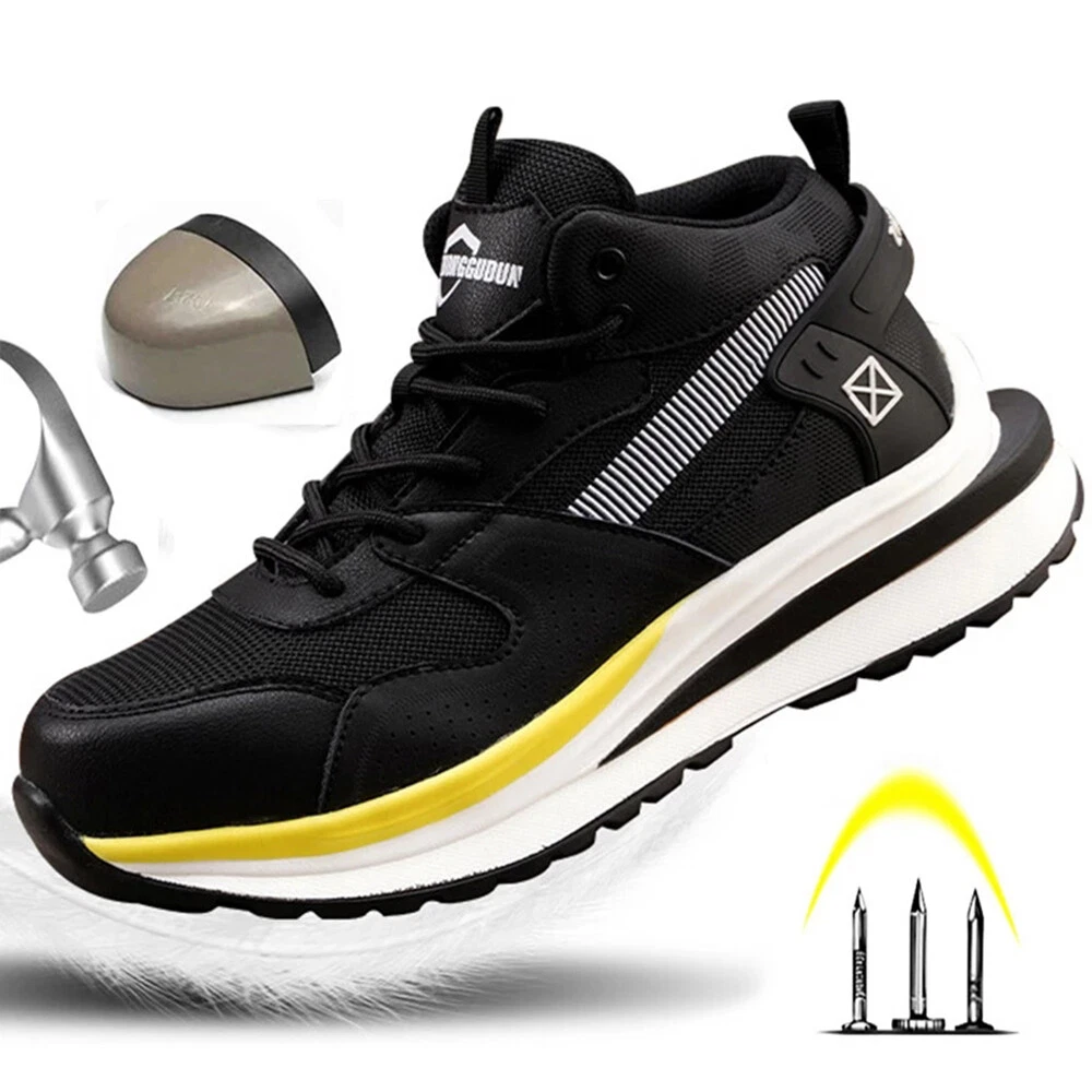 Work Sneakers Men Indestructible Safety Shoes Steel Toe Boots Puncture Proof
Opens in a new window o