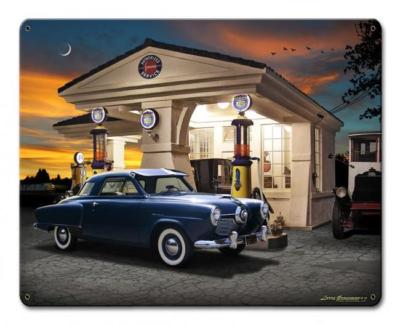 Studebaker Racing Sign 1950 Studebaker Racing Vintage Classic Automobile Hot Rod Car Metal ...