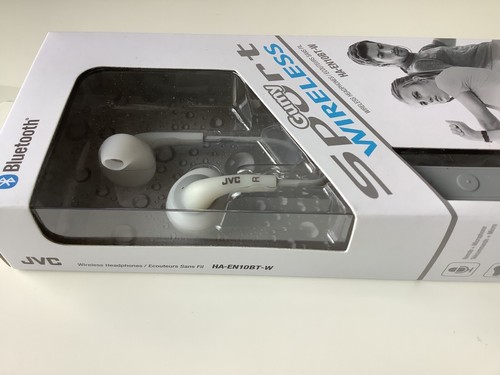 JVC HA-EN10BT Wireless Earbud Headphones White Bluetooth Gumy Sport - Picture 3 of 11