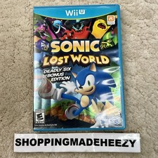 SONIC LOST WORLD DEADLY SIX BONUS EDITION Nintendo Wii U PREOWNED COMPLETE CIB