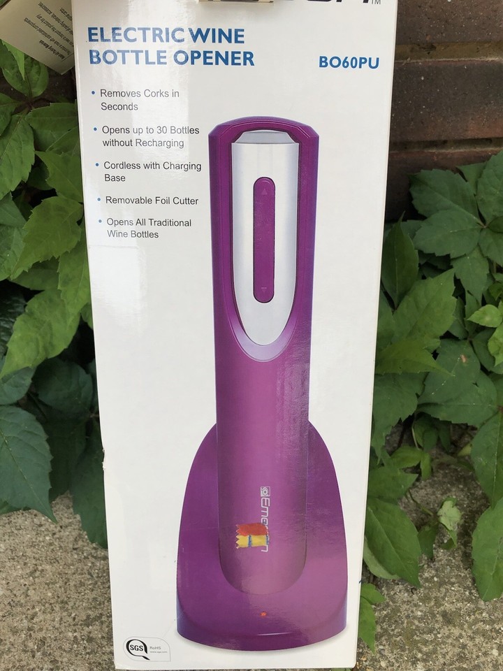 Emerson Electric Wine Bottle Opener B061 Rechargeable NEW OPEN BOX eBay