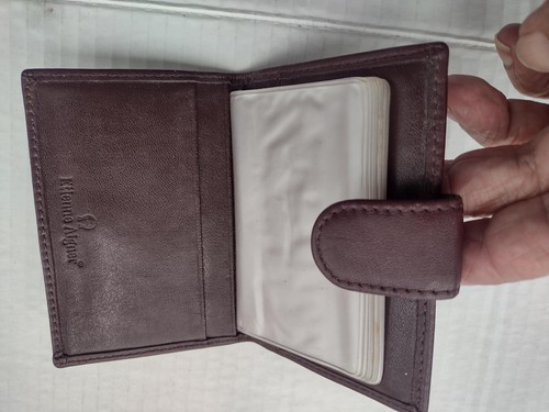 Vintage Etienne Aigner ID -Credit Card -Photo Holder Burgandy - Picture 5 of 7