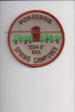 1994 Pioneering Spring Camporee patch