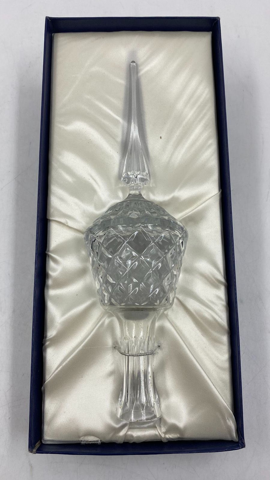 Vintage 1988 Lenox Crystal Tree Topper Ornament In Original Box eBay