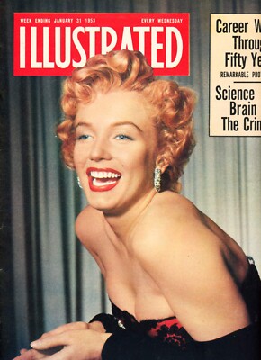 Marilyn Monroe Cover Illustrated Magazine (complete)  British  Very Hard-To-Find