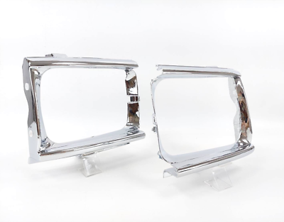 1989-1991 Toyota Pickup 2WD Headlight Door Bezel Chrome Light Case