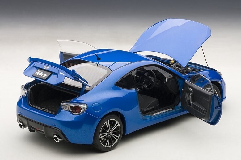 1:18 autoart subaru BRZ diecast model car blue | eBay