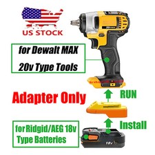 1x Adaptor for RIDGID 18v Slider Battery To f...