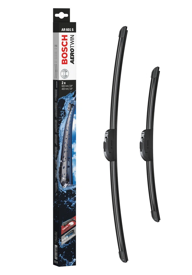 Bosch Balais d'essuie-glace plats AVANT Aerotwin AR601S L=600/400mm - 1 paire - Photo 1/4