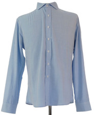 Cutaway Collar Mens Shirt Oxford Light Blue Slim Fit Classic Smart size M