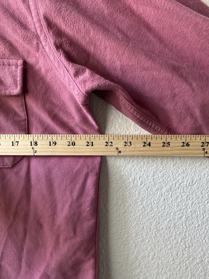 Vintage L.L. Bean Chamois Cloth Shirt Made In USA Women’s 18 - Image 4 of 4