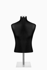 BUSTO UOMO SARTORIALE CORTO MANICHINO MASCHILE NERO CROMO