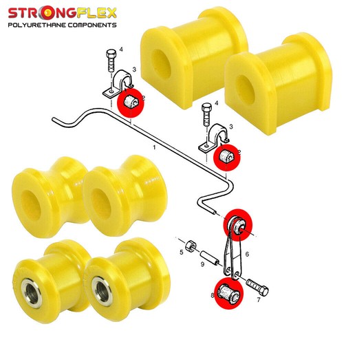 Febi 34802 Boccole Barra Antirollio (Stabilizzatore) - Diametro 20mm, Larghezza 49mm, Qualità Originale Per Assale Anteriore