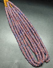 Vintage venetian chevron trade beads 9mm long strand