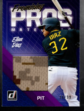 A7883- 2018 Donruss Promising Pros Materials Gold #PPMED Elias Diaz /99 - NM-MT