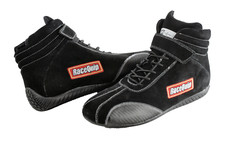 RaceQuip Euro Carbon-L Series Race Shoes Black SFI 3.3 / 5 Rated 30500075RQP