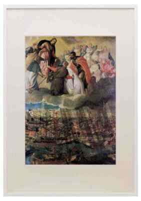 Paolo Veronese Veronese Battle Of Lep A3 A4 Framed Print Picture