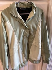 Sunderland Of Scotland Women  s Sz M Long Sleeve Pullover 1/2 Zip Green