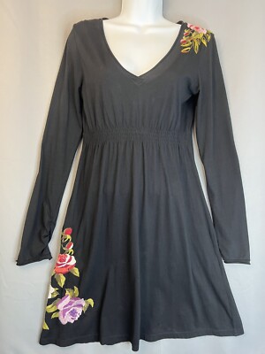 johnny was black dress Johnny Was Multi-Colored Embroidered Western Dress main image 1