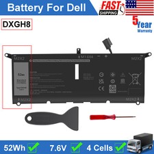 For DELL XPS 13 9370 9380 7390 Inspiron 13 5390 5391 Series DXGH8 Battery 52Wh