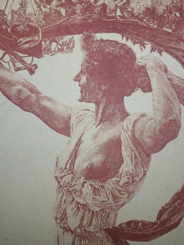 GREINER TANZ RÖTEL LITHOGRAPHIE ZANDERS BÜTTEN LA DANZA DIE TANZENDEN 1896 - Picture 8 of 12