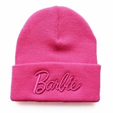 Barbie Embroidered Beanie - Hot Pink